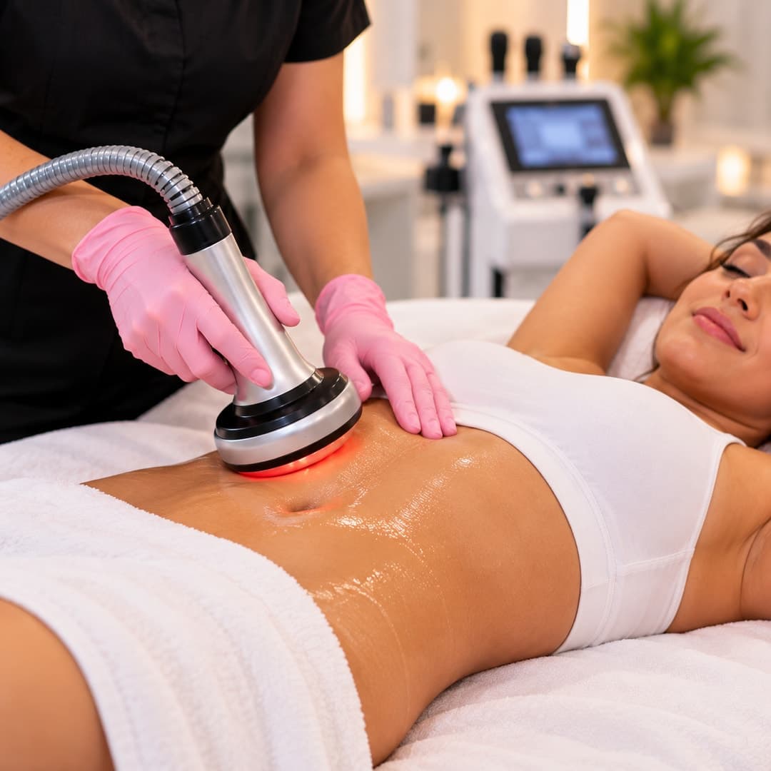 ¡Luce una figura más moldeada y definida! Paga RD$2,499 en vez de RD$35,000 por 26 Cavitaciones + 26 Vacuumterapias + 26 Masajes Reductores + Más en R&M Estetic Center — imagen 1