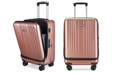 Te vas de viaje y necesitas maleta de mano? Paga RD$4,299 en vez de  RD$7,895 por este hermoso y práctico Carry On con puerto USB y bolsillo  para laptop en Travelista. 