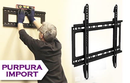 Te instalamos el soporte para colgar tu tv en la pared! Paga RD$1,495 en  vez de RD$2,200 por Base de pared de 32” hasta 47” + Instalación en Purpura  Import. 