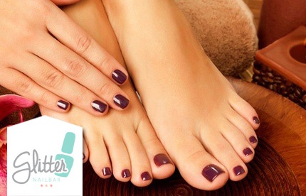 Luce unas hermosas uñas en gel! Paga RD$445 en vez de RD$1,350 por Manicure  Pedicure + Pintada de manos en gel permanente en Glitter Nailbar. -  